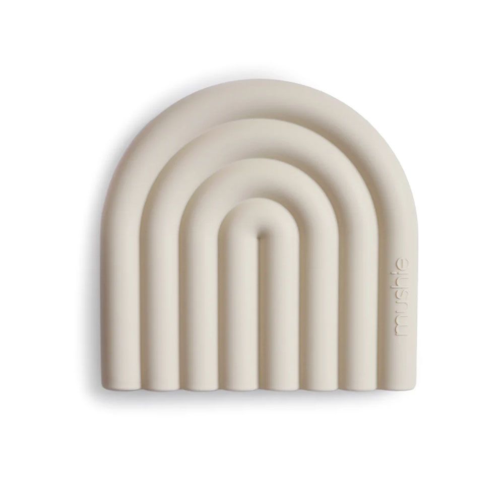 Mushie - Rainbow Teether - Shifting Sand - 3+ months