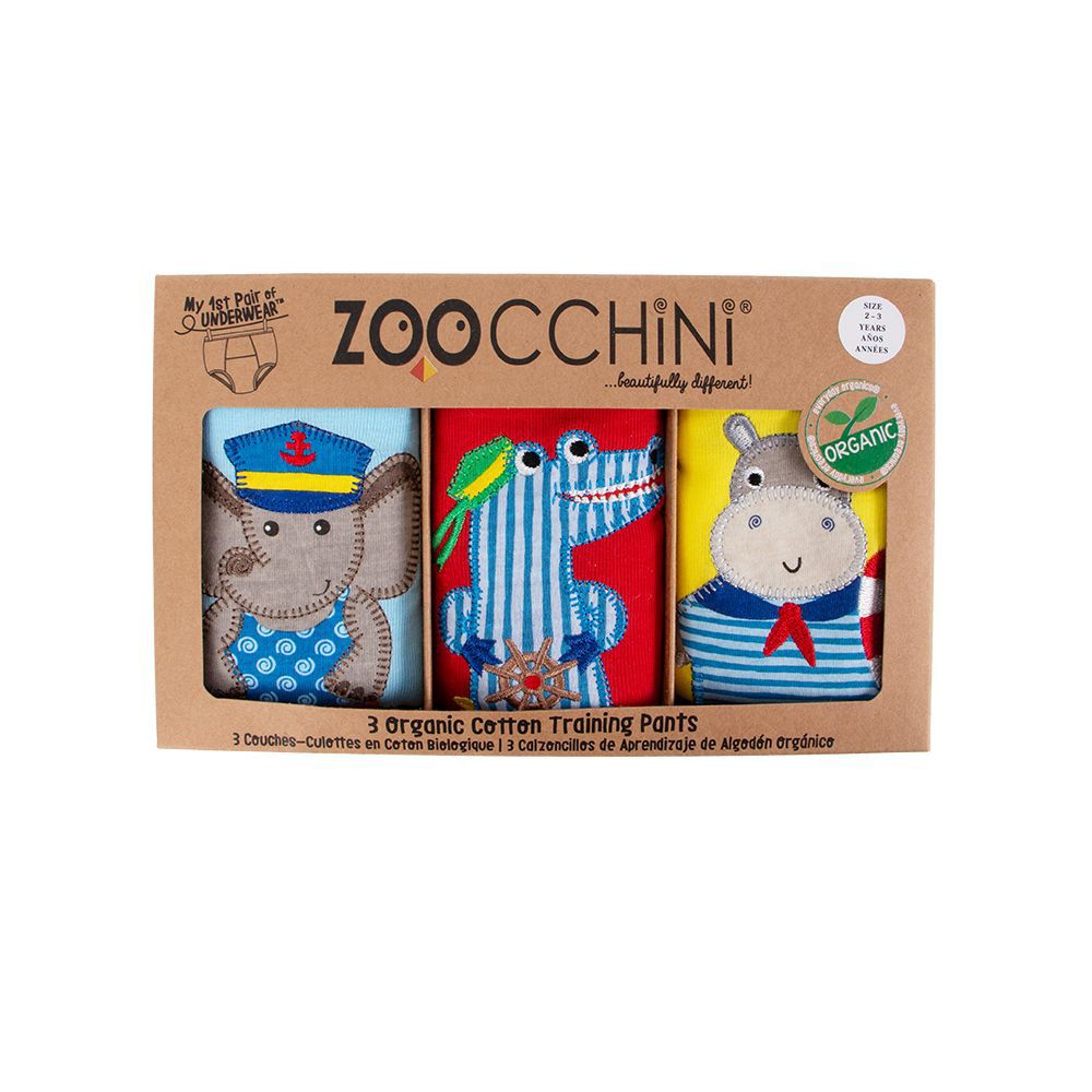 Zoocchini - Set Organic Potty Training Pants 2-3years - 3pcs - Boys