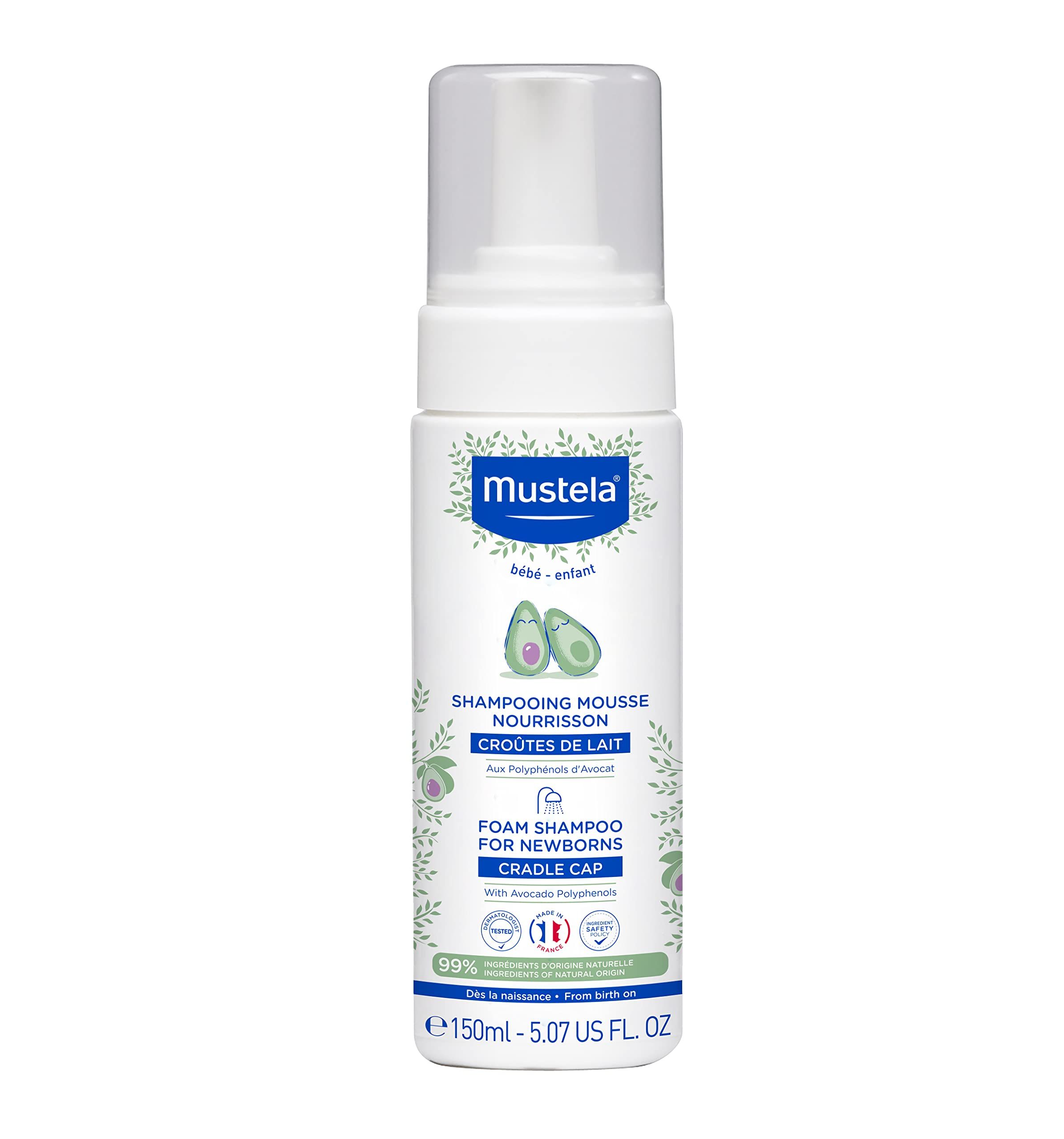 Mustela - Normal Skin- Cradle Cap foam shampoo for newborns 150ml