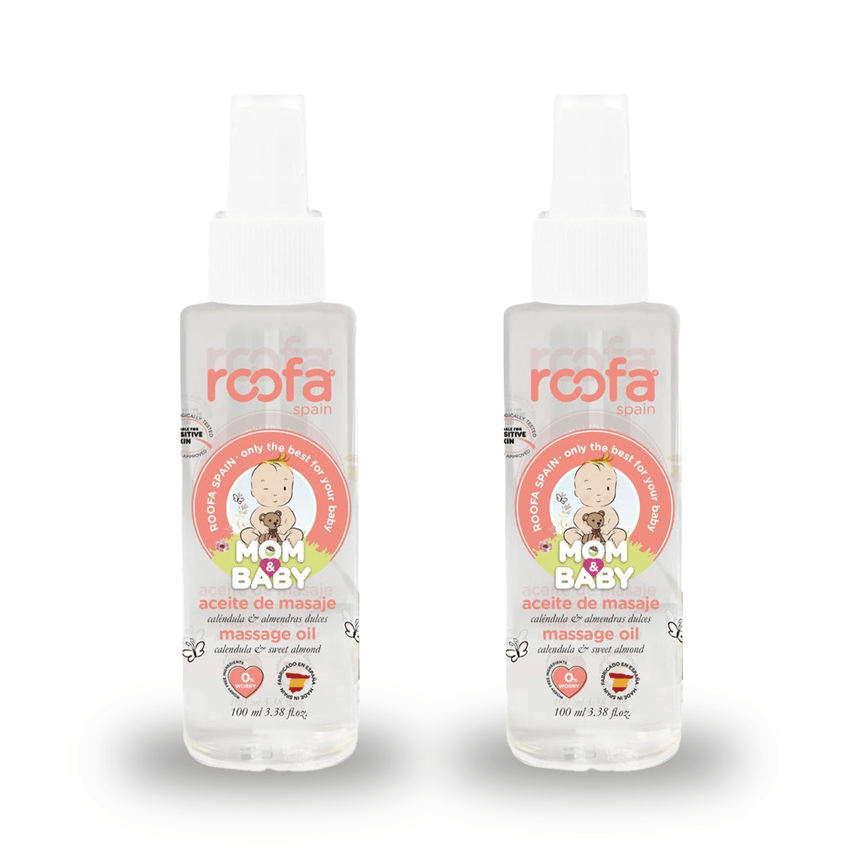 Roofa - Body Massage Oil Calendula & Panthenol - 100 ml