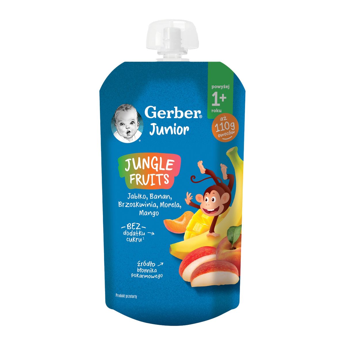 Gerber - Garden Fruits 110g - Banana , apple , peach , Mango