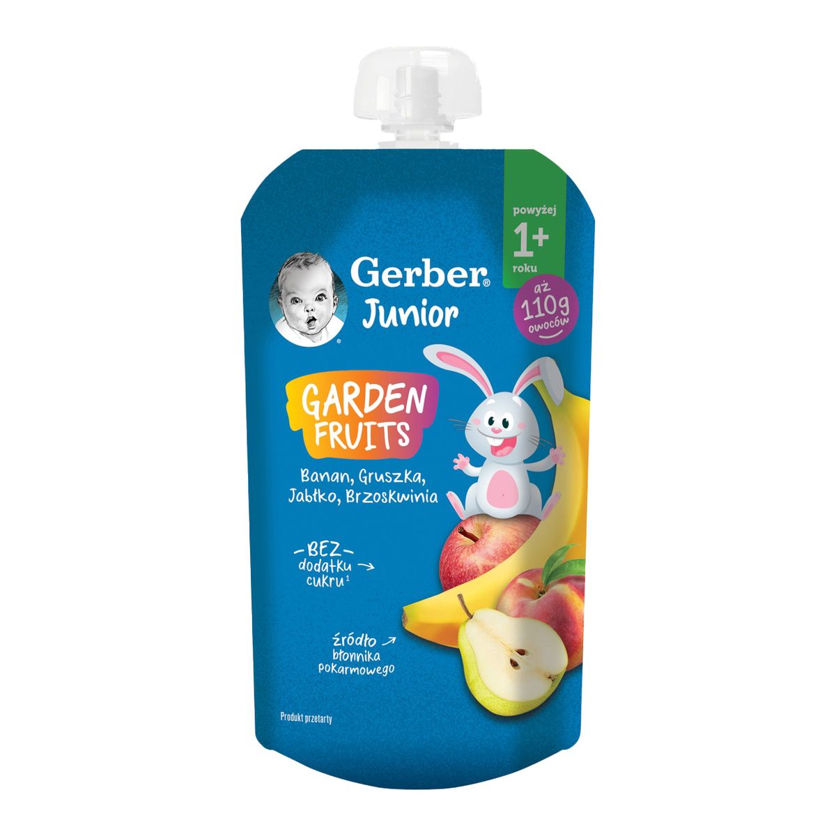Gerber - Garden Fruits 110g - Banana , apple , peach , pears