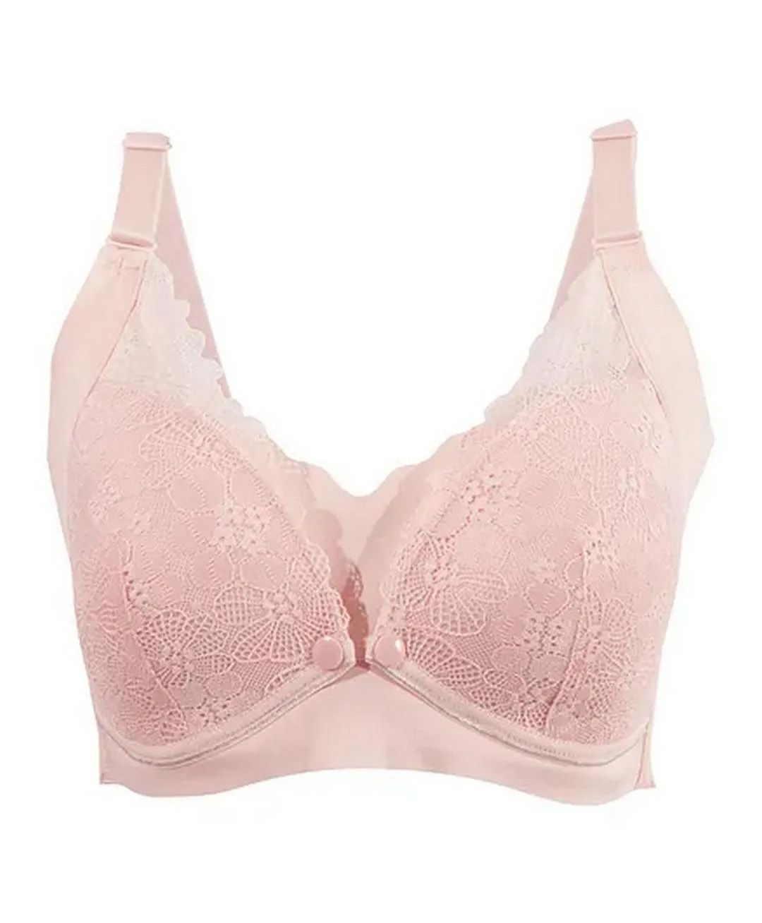 Okus - Pretty Lace Maternity & Nursing Bra - Pink - Small