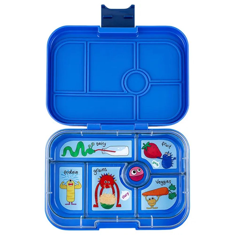 YUMBOX -  Original 6 Compartments SURFBLUE FUNNY MONSTER