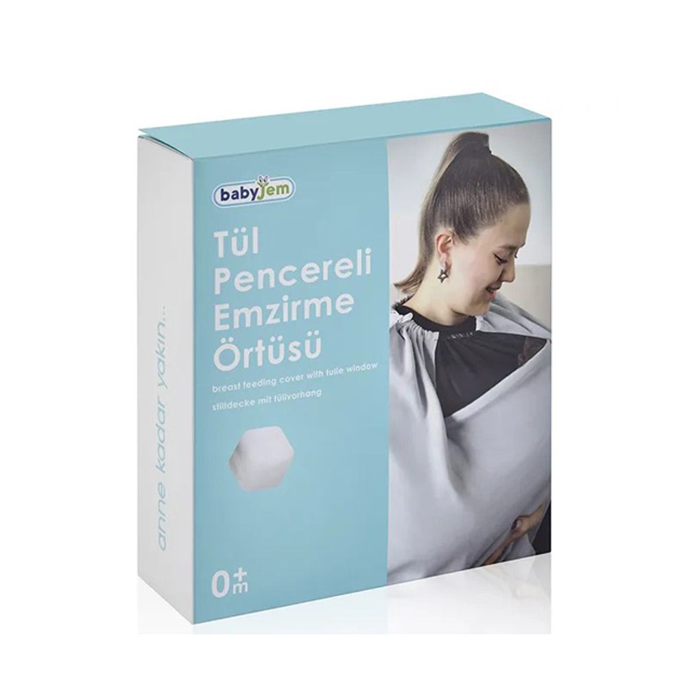 BabyJem - Breast Feeding w/ Tulle Cover - Gery