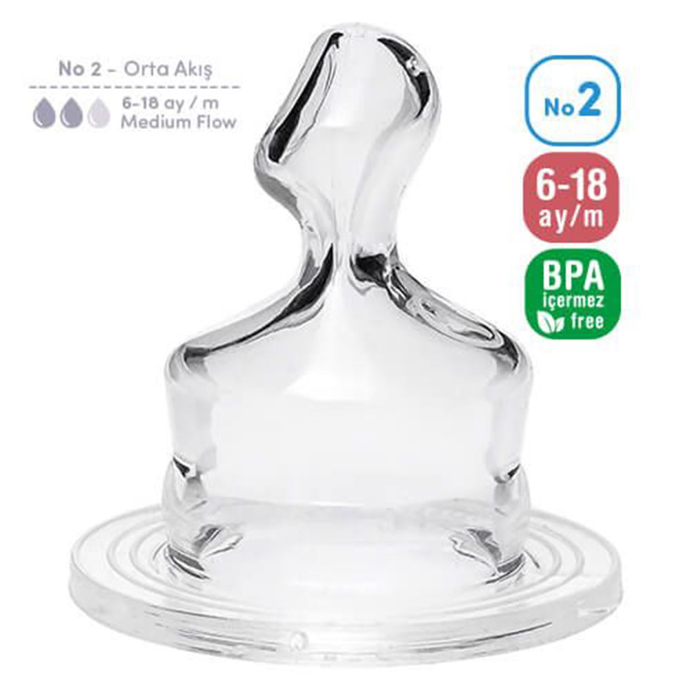 Bambino - Anti-Colic Teat - 6-18 Months