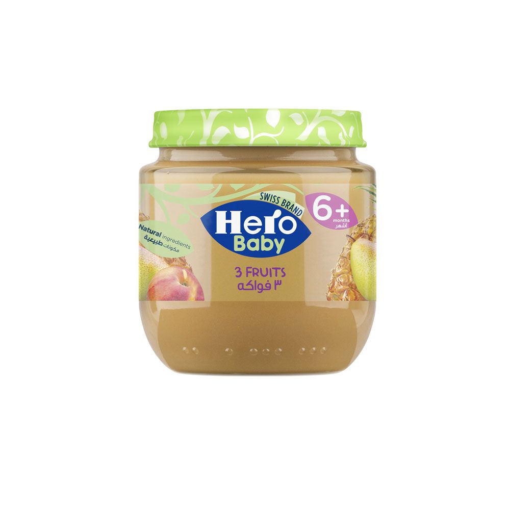 Hero Baby - 3 FRUITS Jar, 6+m