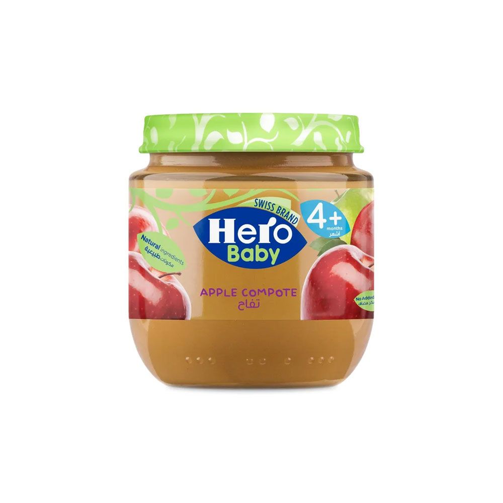 Hero Baby - Apple Compote Jar, 4+m