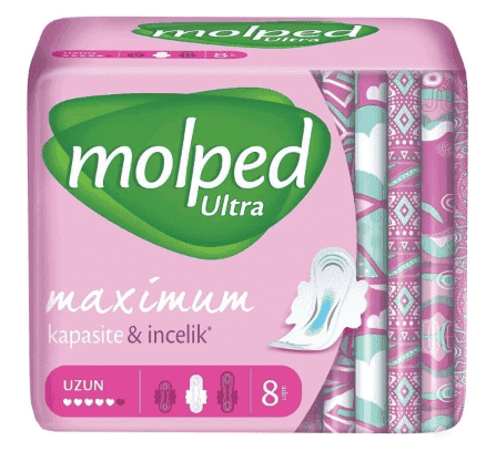 Molped - Ultra Maximum Capacity & Thinness Long 8 Pads