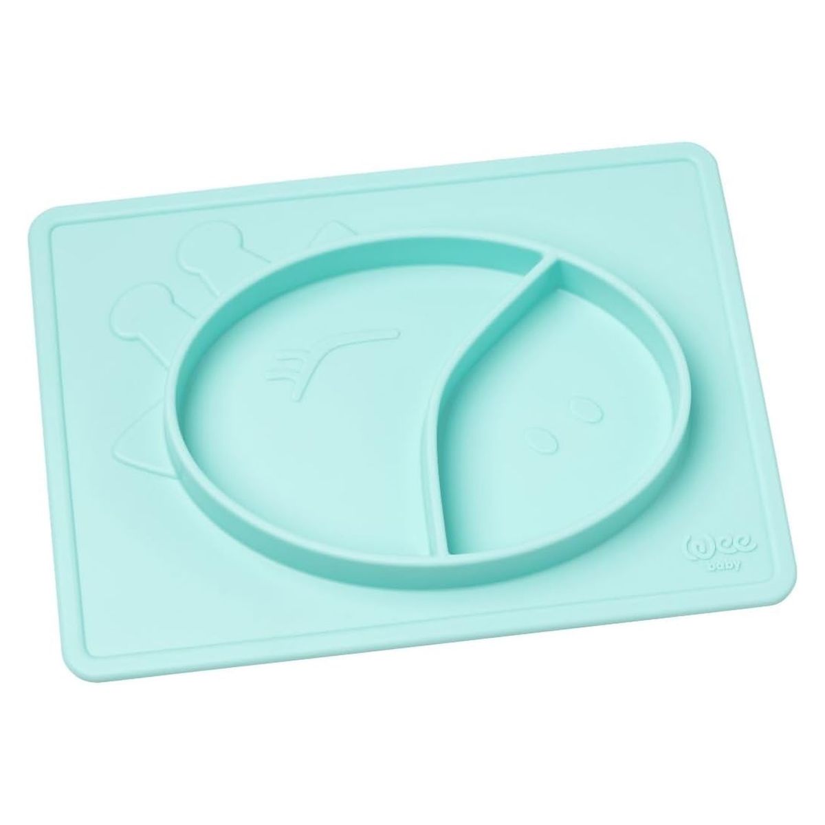 wee baby - Silicone Placemat Plate - Aqua