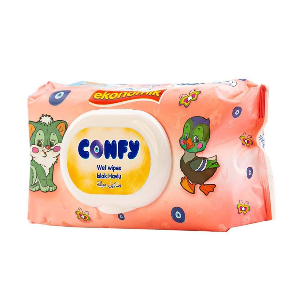 Confy - Baby Wipes - 90 Pcs - Pink