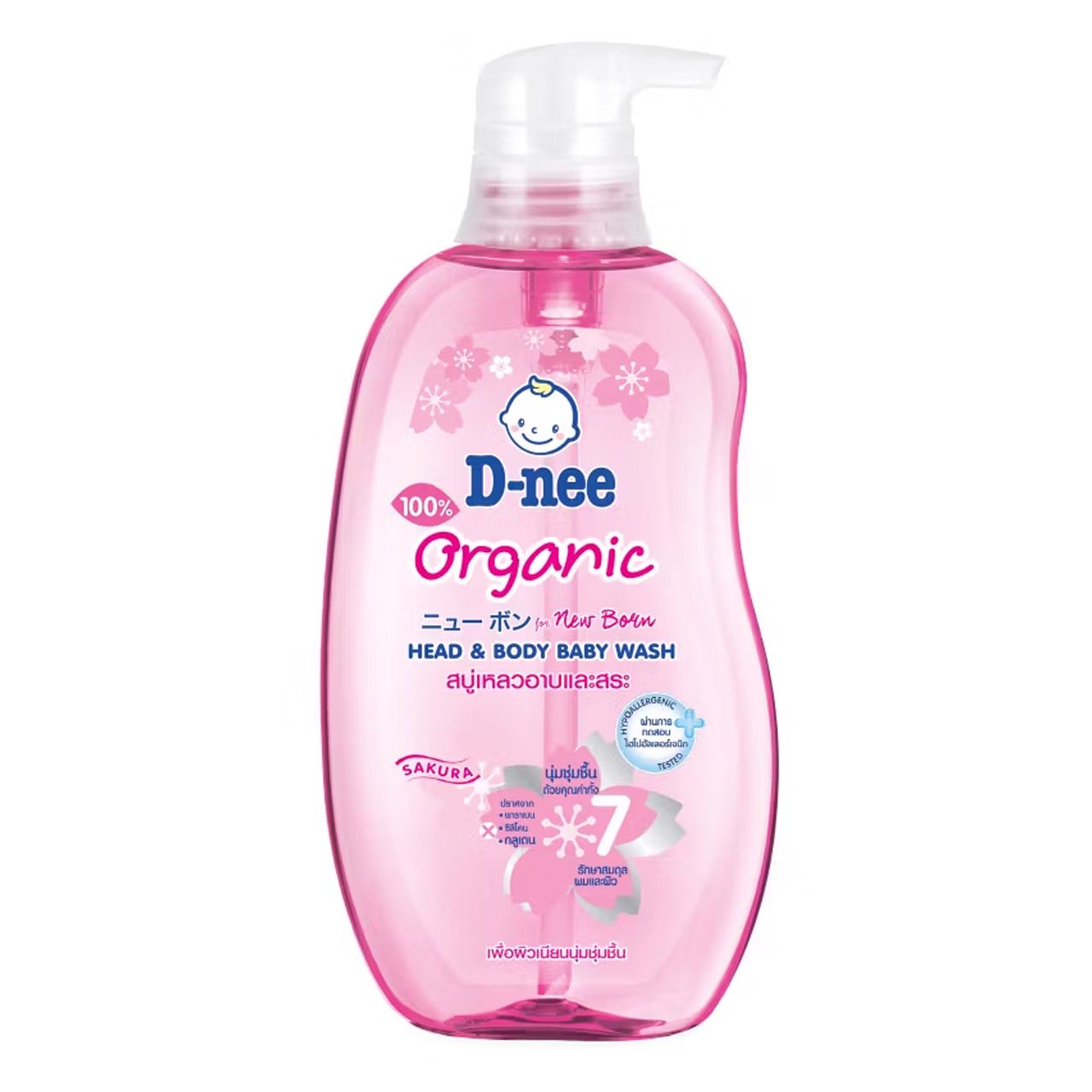 D-nee - Organic Head & Body Baby Wash 380ml - Girls