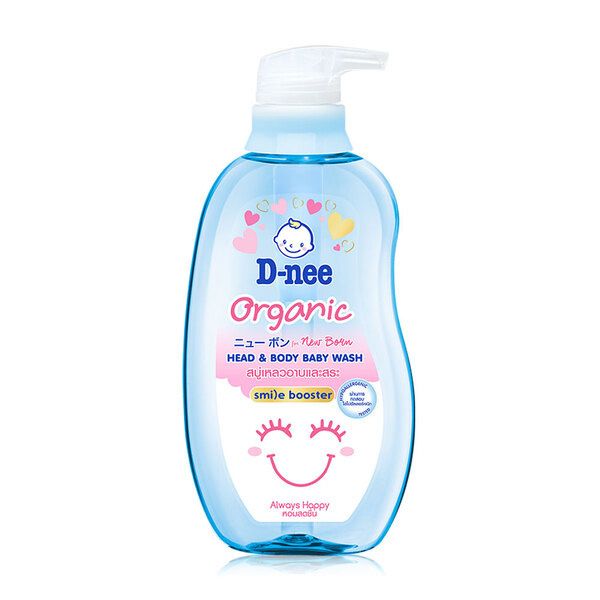 D-nee - Organic - Head and Body Baby Wash 800ml - Blue