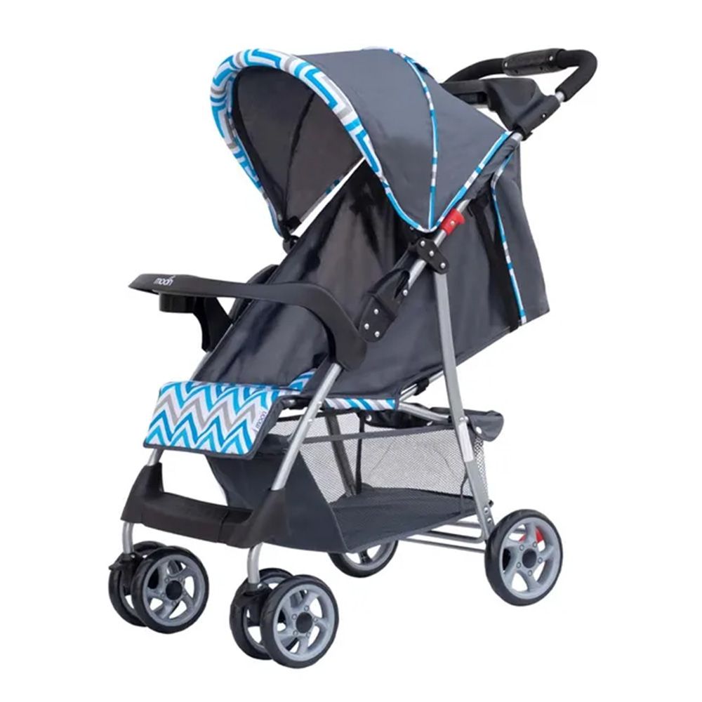 Moon - Trek One Fold Travel Stroller - Blue