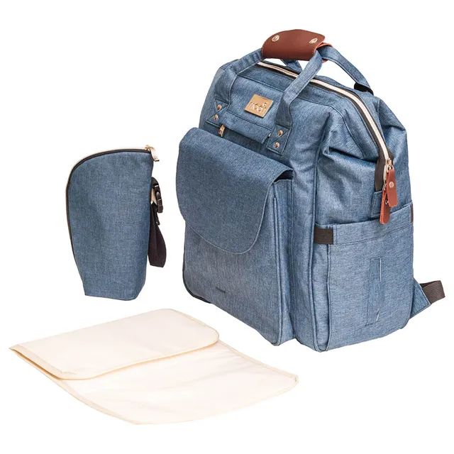 Moon - Denies Diaper Backpack - blue