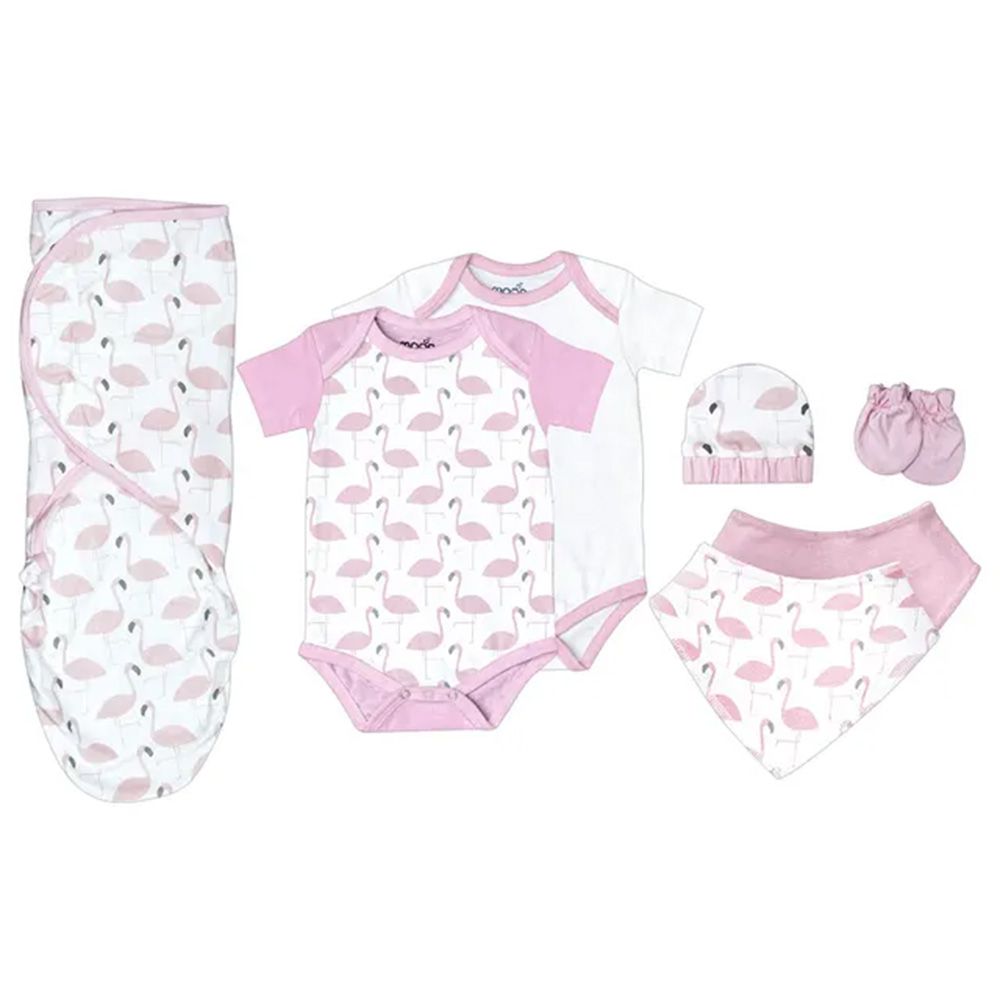 Moon - Set Organic Baby Gift Set 3-6 months 7 pcs - Pink
