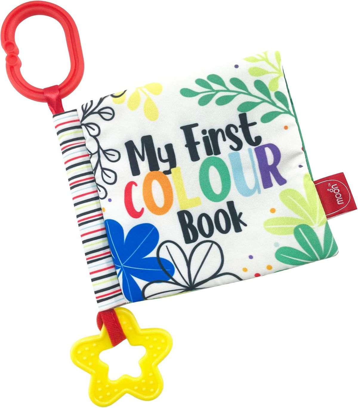 مون - كتاب تعليمي طري بمشبك - 0+ شهر - شكل الوان