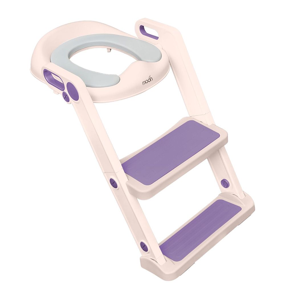 Moon - Step Stool Potty Trainer Seat - Pink and Purple