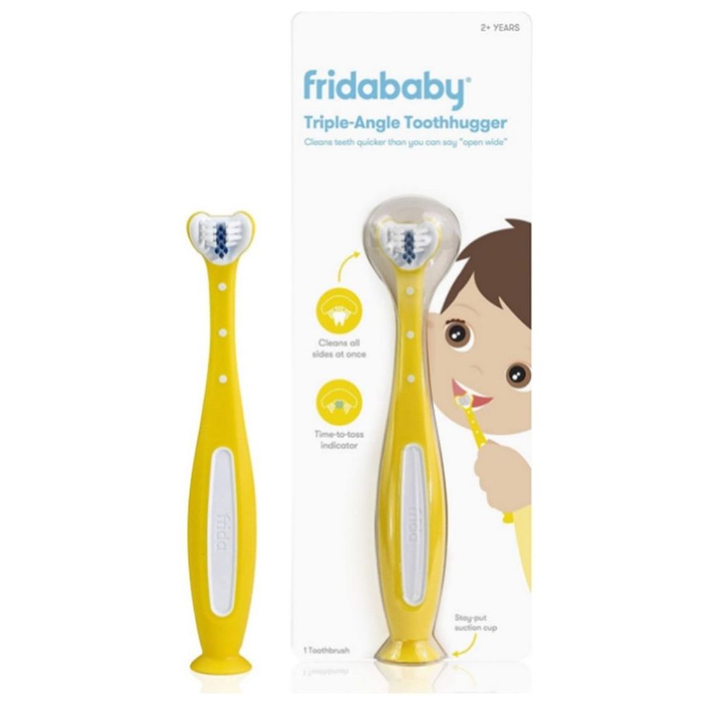FridaBaby - SmileFrida ToothHugger Kids Toothbrush - Yellow