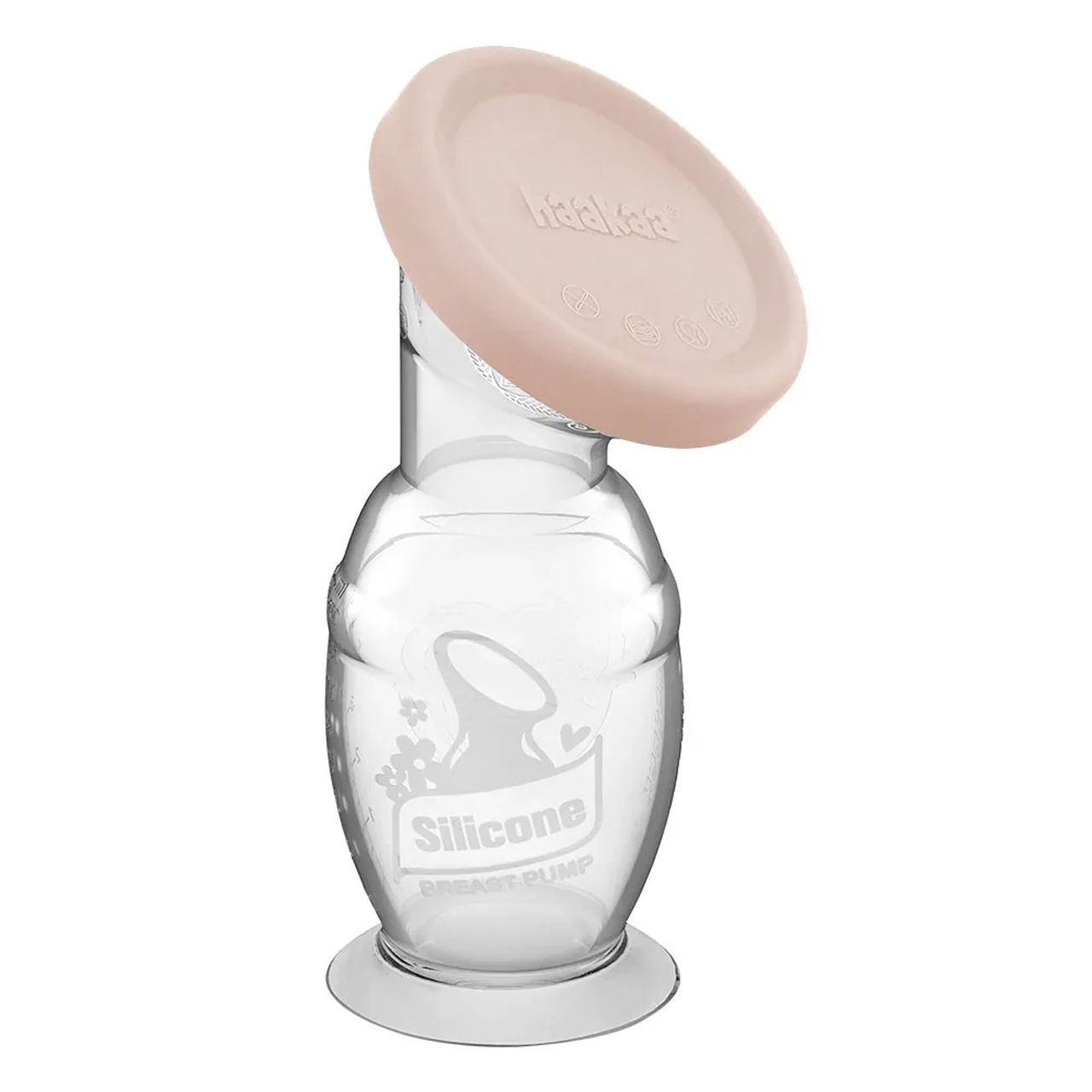 Haakaa - Silicone Breast Pump & Cap Set 150ml - Pink