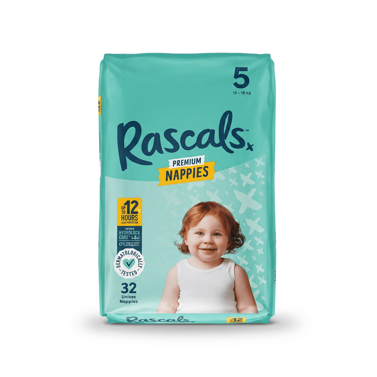 Rascals - Diapers Premium Nappies N5 (13-18kg) - 32pcs