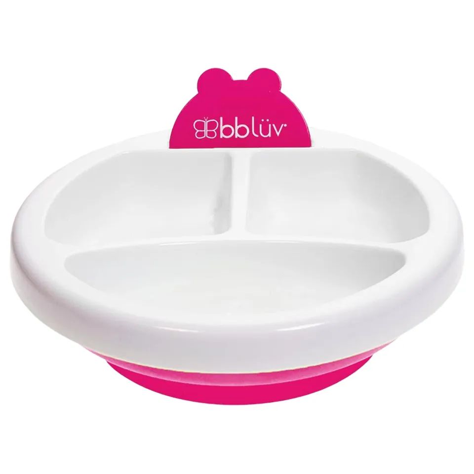 BbLuv - Plato Warm Feeding Plate - Pink