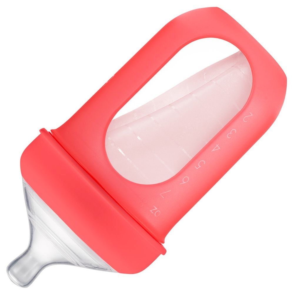 Boon - Nursh Silicone Bottle 8oz - Coral