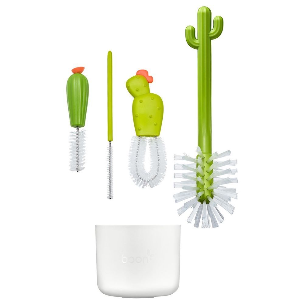 Boon - Mod Bottle Cleaning Brush - 4 Piece Set - Green