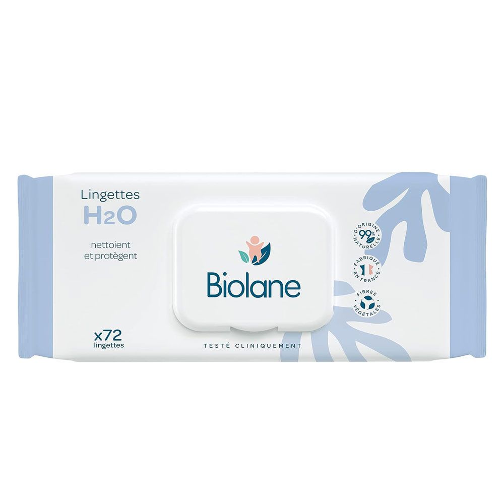 Biolane - Thick H2O Baby Wipes - 72pc