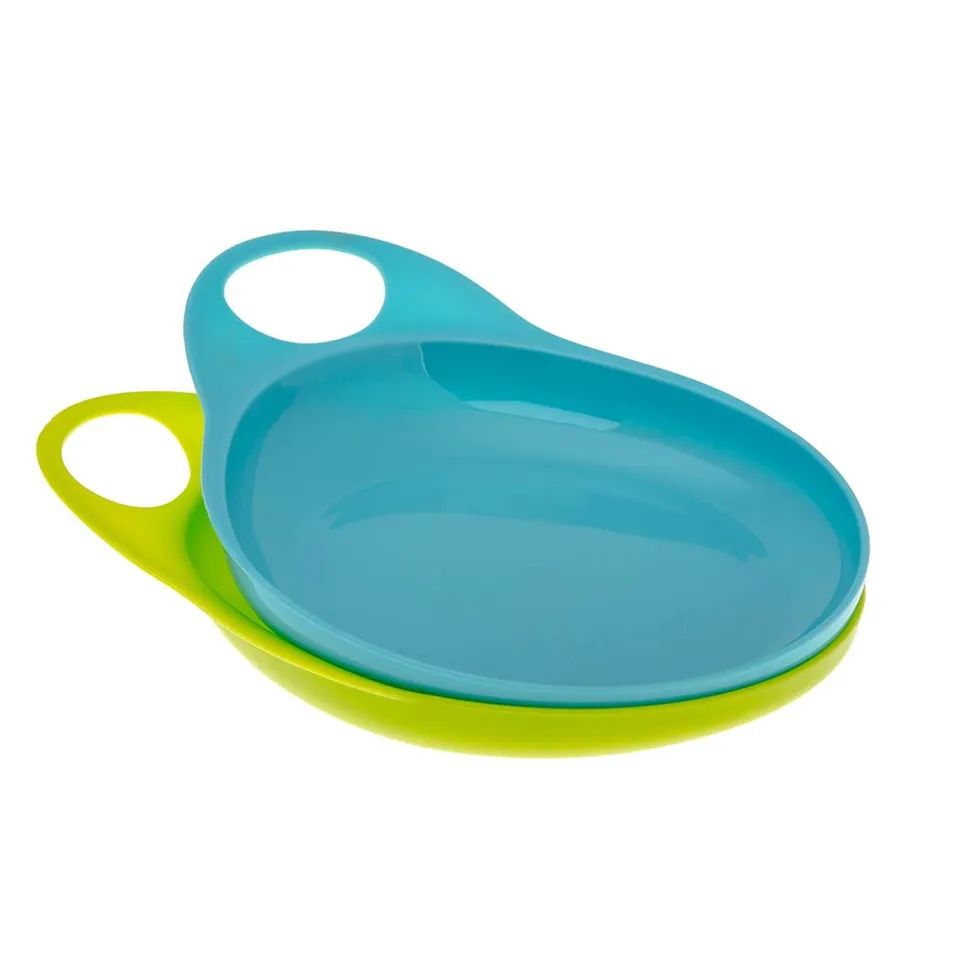 Brother Max - 2 Easy-Hold Plates - Blue/Green