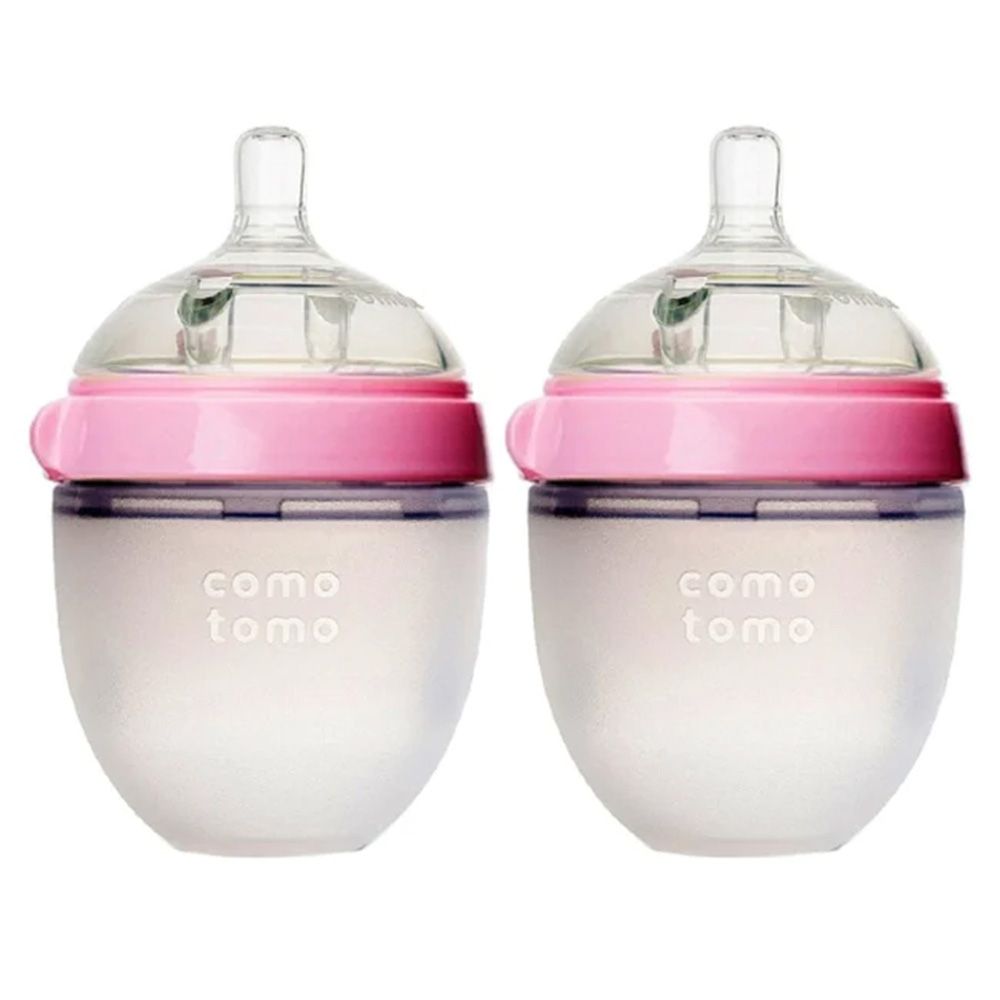 Comotomo - Natural Feel Baby Feeding Bottle 150 ml 2 pcs - Pink
