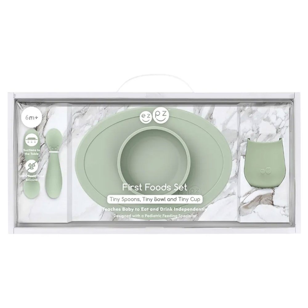 Ezpz - First Food Set - Sage