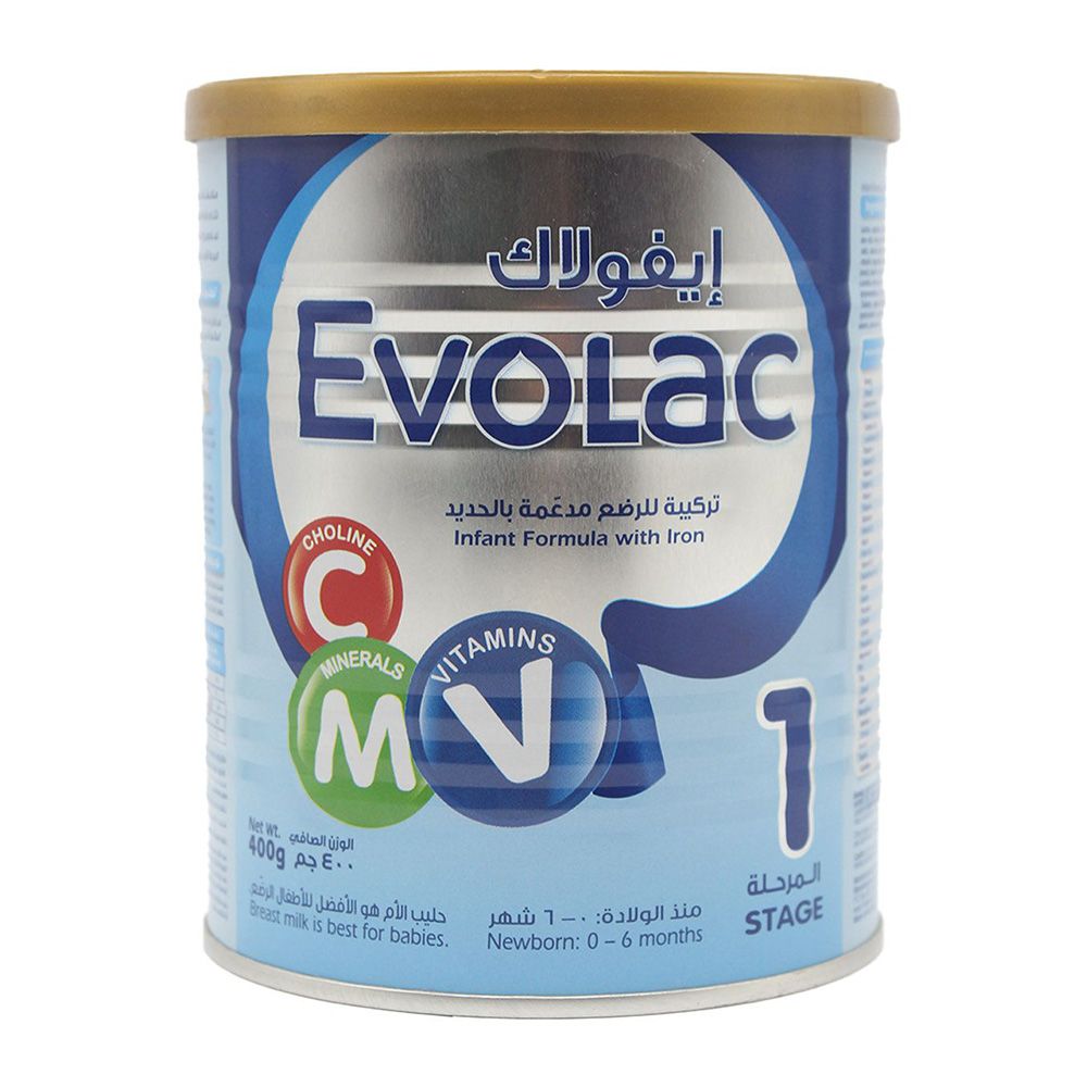 Evolac - Baby Milk Powder - 400g - Stage1 - 0-6m 