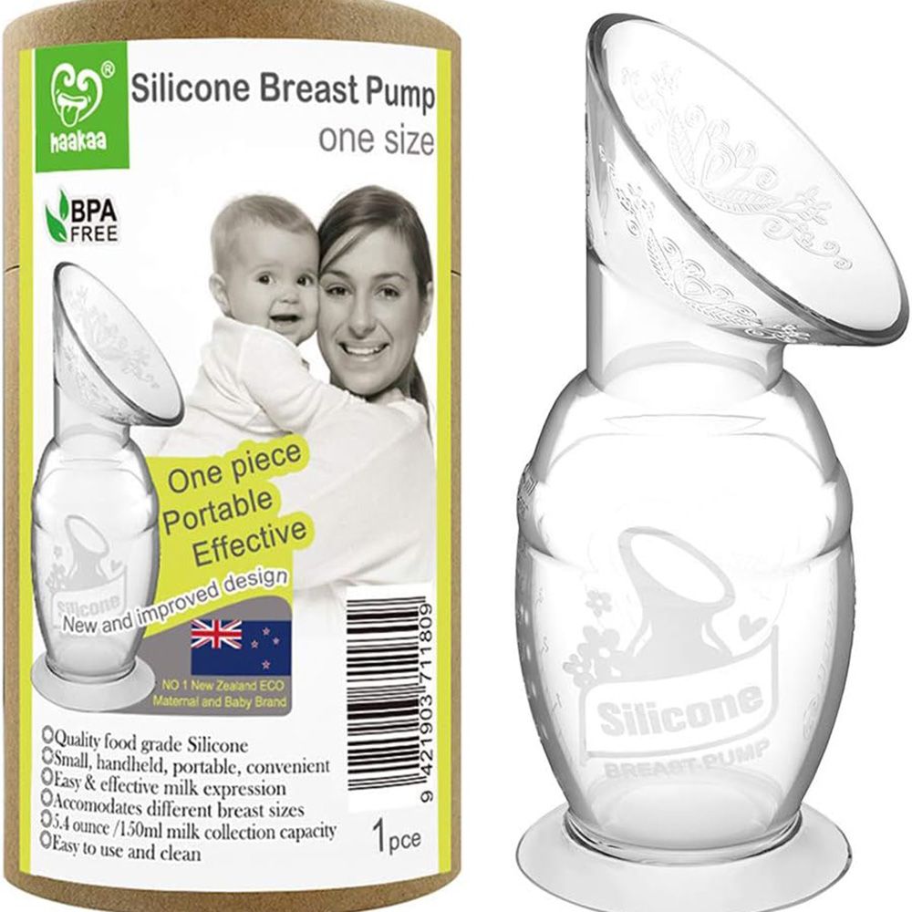 Haakaa - Silicone Breast Pump with Suction Base 100 ml