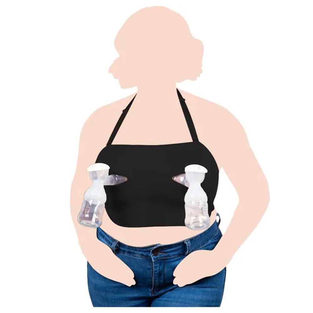 LaVie - Pump Strap Pumping Bra - Black Plus Size