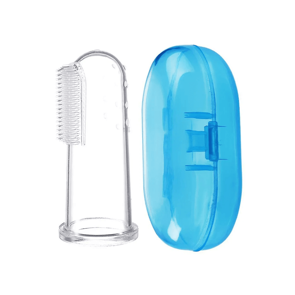 Optimal - Baby Silicone Toothbrush - Blue