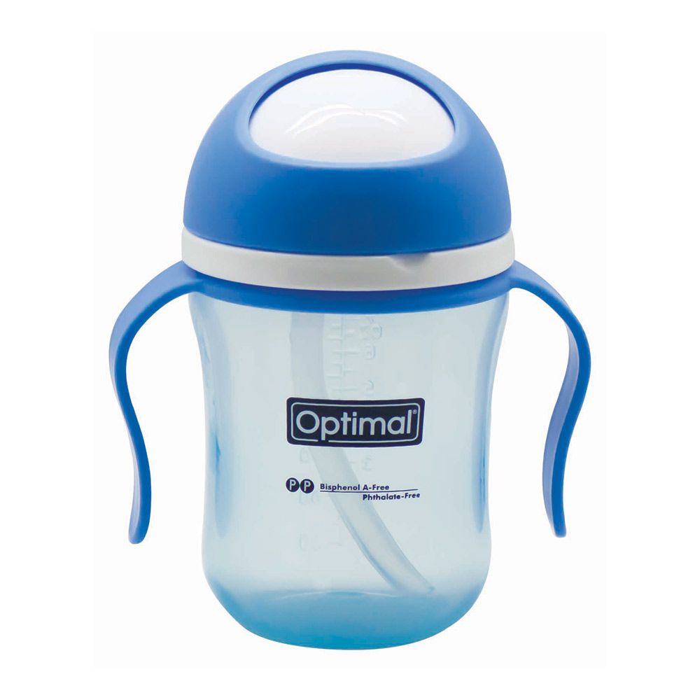 Optimal swivel head drinking bottle with handle 220ml - Blue