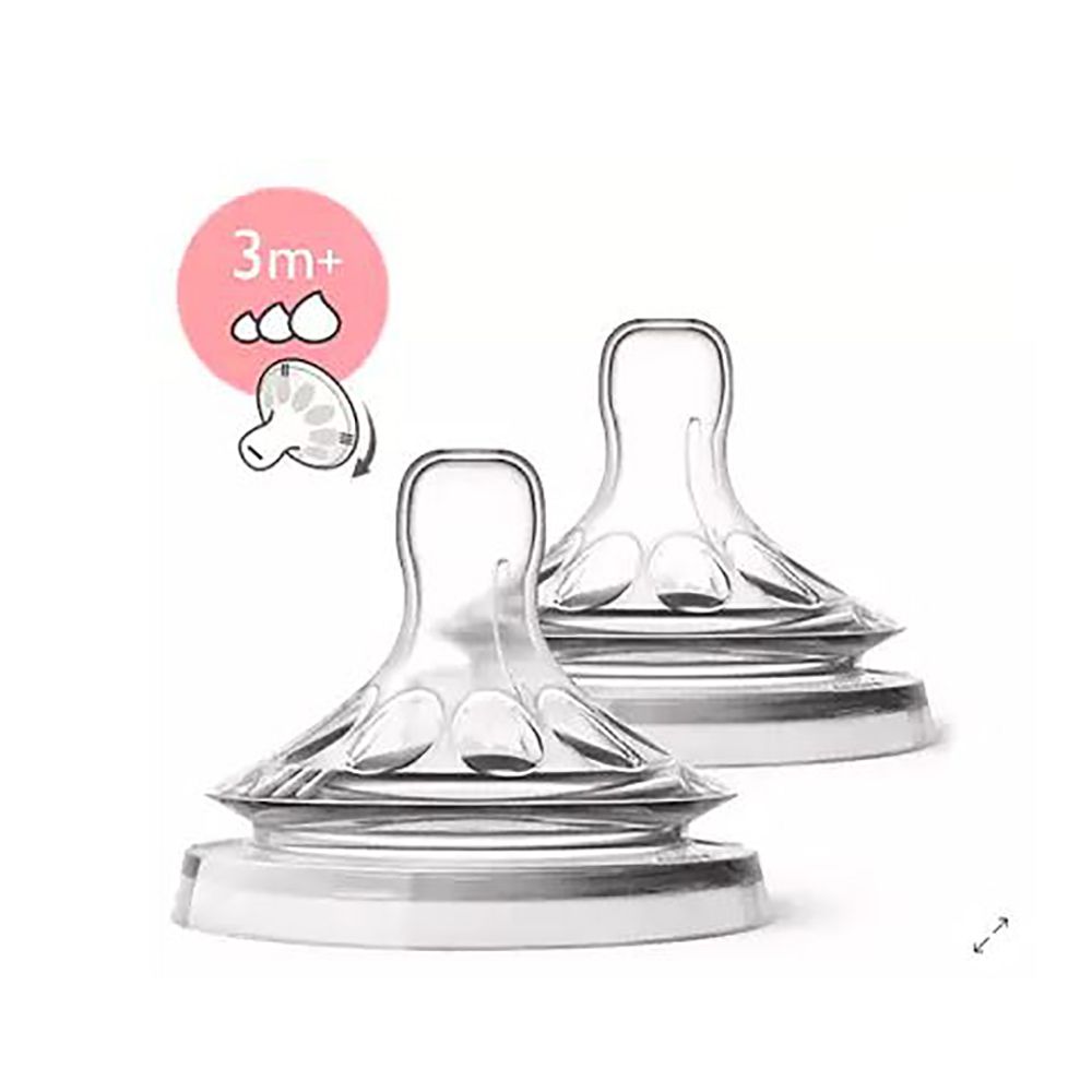 Philips AventNatural baby nipple-3m+/2 pieces