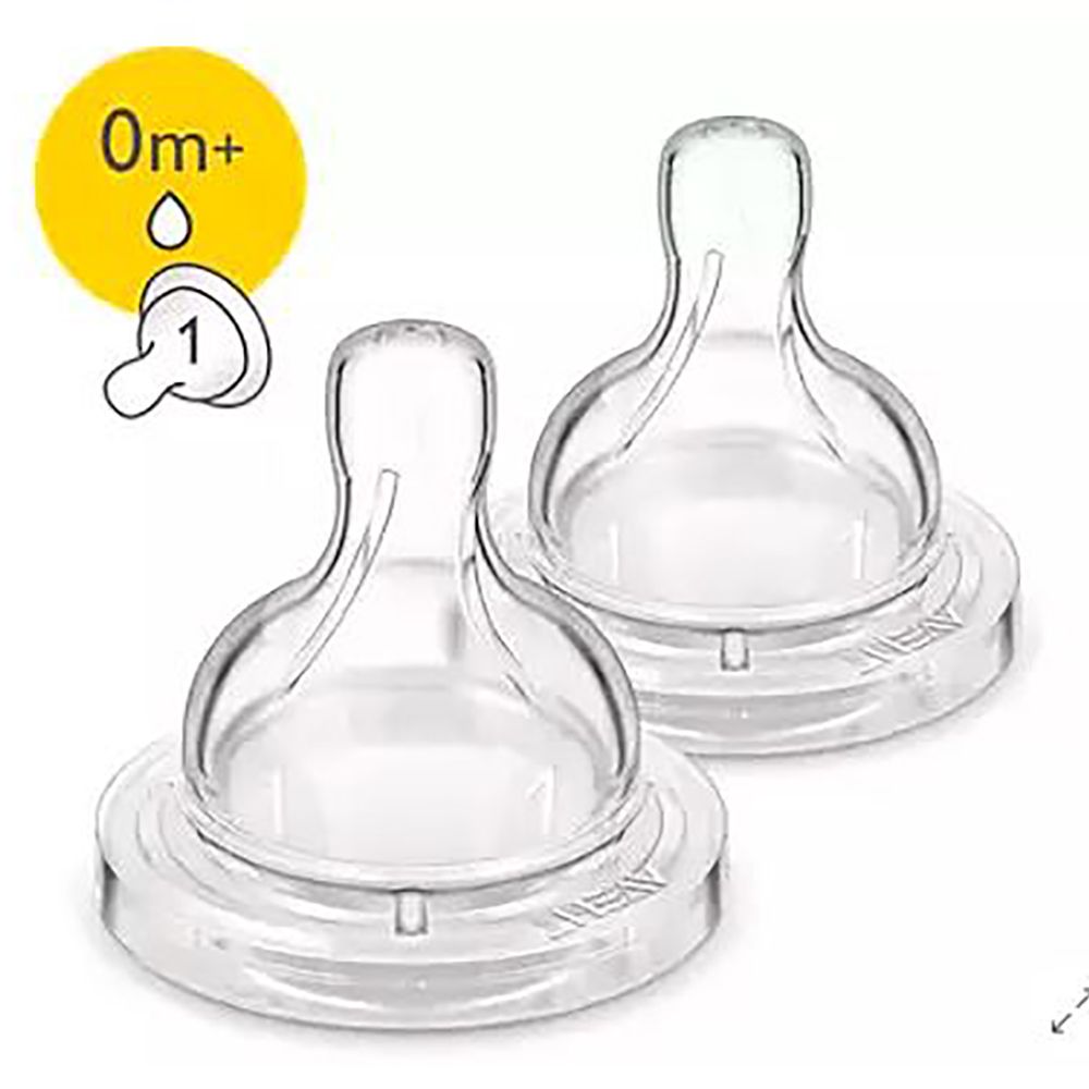 Philips AventAnti-colic baby nipple 0m+/2 pieces