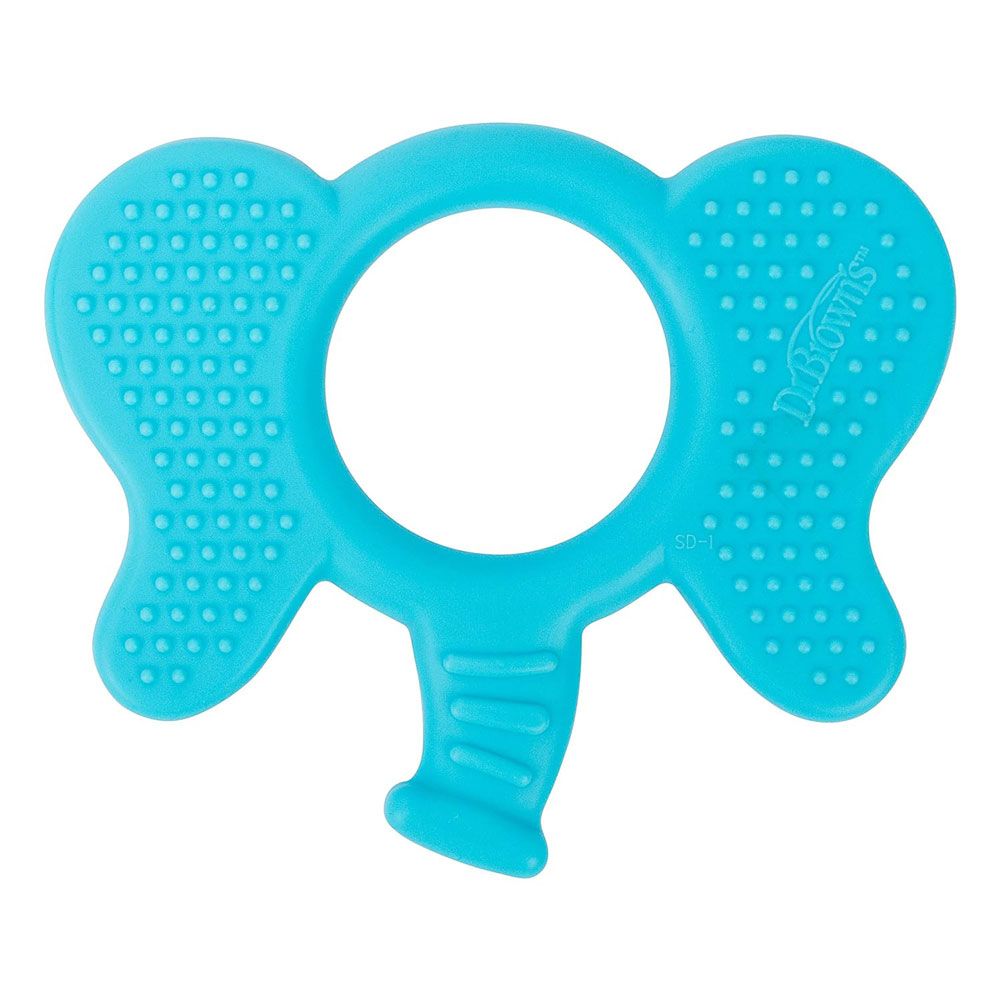 Dr. Browns - Flexees Friends Silicone Elephant Teether-  Blue
