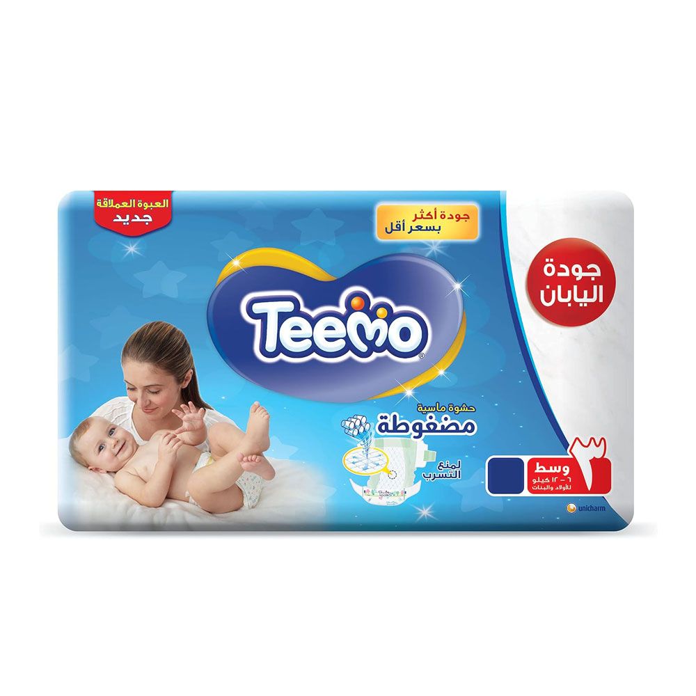 Teemo Baby Diapers Tapenumber 3 - from 6 to 12 kg - 24 dippers