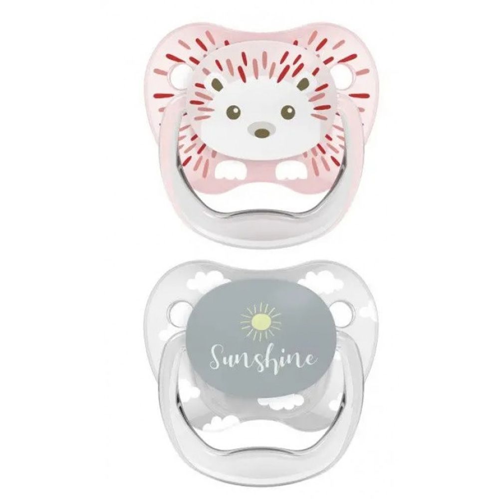 Dr.Brown's - Silicone Butterfly Pacifier 6-0 months - 2 pcs - Pink