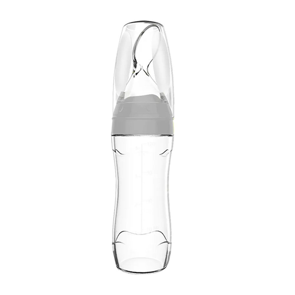 Haakaa - Silicone Baby Food Dispensing Spoon - Grey