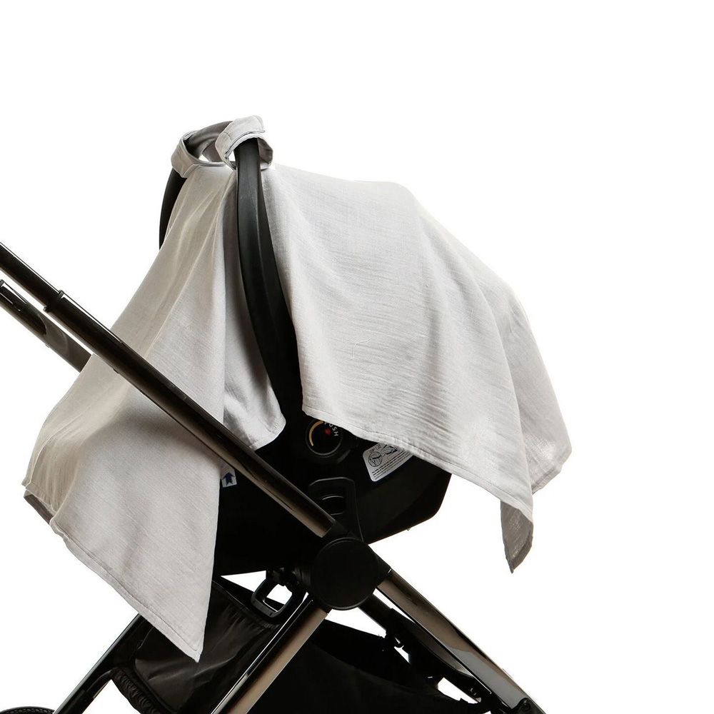 BabyJem - Muslin Carrier Cover and Blanket - 0+m - Gray