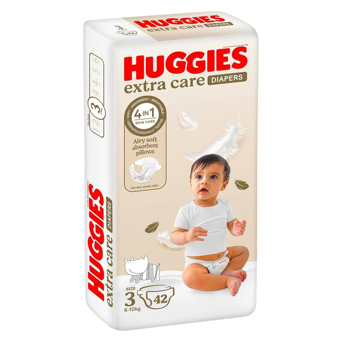 Huggies Number 3- Diapers Pack, 4-9Kg - 42 Diapers