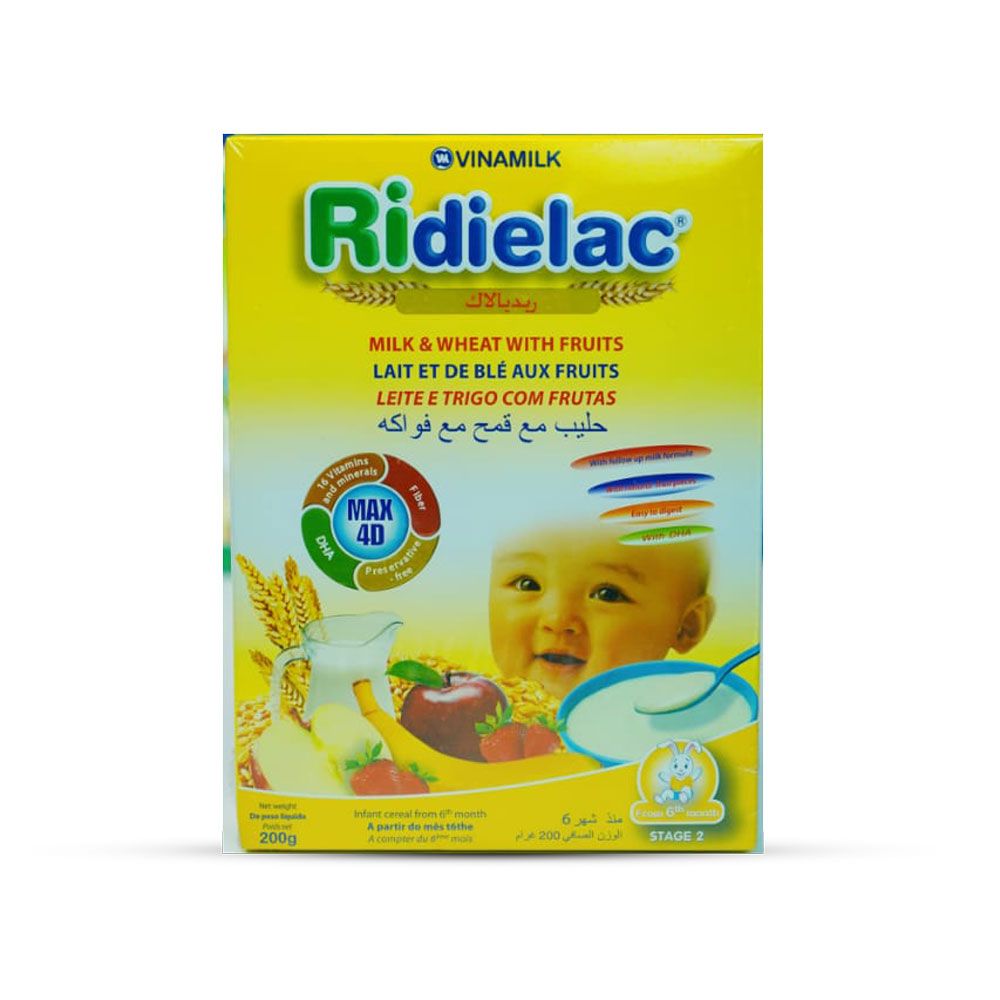 Ridielac -food for children - Milk with wheat and fruits - +6 month